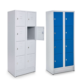 Faecherschrank Viola 4 Fächer übereinander